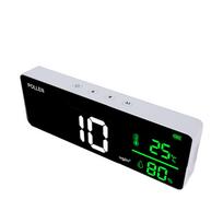 Pollen Temperature Humidity Detector Over Limit Warning Rechargeable Wall Mounted Pollen Concentration Meter for Home