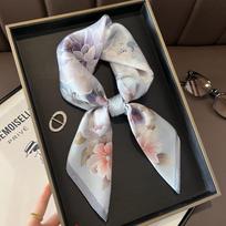 [Polka Dot] Queen Chess Game French Silk Small Square Scarf Silk Scarf Women's Spring and Autumn Versatile Mulberry Silk Scarf Wholesale