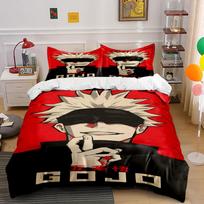 Character with spiky hair Bedding sets Duvet cover sets Duvet covers Pillowcases(1 * Duvet Cover 2 * Pillowcases without duvet insert) 135x200cm