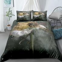 Retro Rose Gorge Duvet Cover Set UK Single Double Queen US Twin Full King Size pkm Bed Linen Set 155x200cm