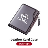 Leather Men's Wallet Zipper Short Desigh Card Holder Male Purse For Opel Corsa Astra H G J Insignia Vectra Zafira Meriva