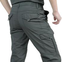 Spring Autumn Men's Pants Casual Lg Trousers Male Waterproof Quick Dry Cargo Pants M pilka
