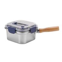 Oil Filter Multifunctional Deep Fryer Large Capacity Stainless Steel Frying Pan  Food Storage blue