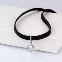 Love Rubik'S Cube Necklace Female Choker Decorative Clavicle Necklace Short With Collar Neck Jewelry Necklace