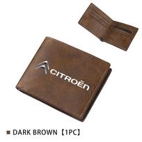Leather Purse Simple Wallets Multi-Cards Holder Coin Short Purse For Citroen C5 C1 C2 C6 C4L DS3 DS4 DS5 C-Elysee Grand Berlingo