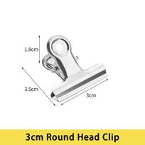 New Stainless Steel Metal Binder Clips Multi-size Round/Flat/Mountain Head Ticket Bill Clamp Seal Clip Home Office School