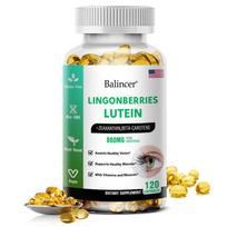 Lutein Dietary Supplement, With Vitamins, Zeaxanthin, Bilberry Blueberry Extract 120 Capsules
