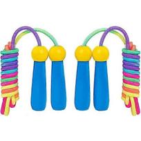Kids Skipping Rope Adjustable Children Jump Rope With Wooden Handle For Boys And Girls Exercise Outdoor Activity(2Pcs,Blue)
