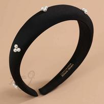 NeulWAYS Pearl Volume Hairband Black Women's Headband Pretty Headband