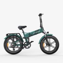 ENGINE PRO 2.0 20-inch electric-assist bicycle,52V 250W,maximum range of 110 kilometers in assist mode,maximum load capacity of 120 kg. žalia