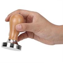 Wooden Handle Espresso Tamper 304 Stainless Steel Stainless Steel Tamper  Coffee Making 51mm