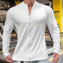 Spring Autumn Men's Jacket Fitness Sportswear Gym Training Long Sleeve Sweatshirt Jogging Male Coat Cardigan Zipper Running Jacket L balta
