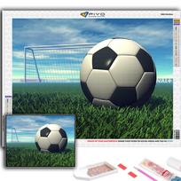 Diamond Painting Soccer Sports Diamond Mosaic Craft Diamond Embroidery Painting Full Round 20X30CM
