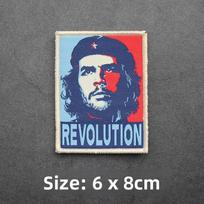 Che Guevara Cuban Revolutionary Leader Weaving Mark Velcro Personality Morale Badge Armband REVOLUTION Pack Badge