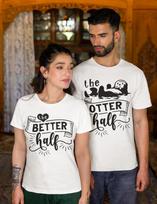 Juokingi partnerių marškinėliai Pora T-shirt Geresnioji pusė Medvilnė S-XXXL L