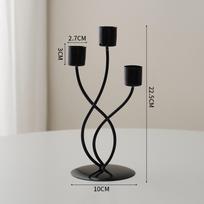 Light Luxury Candlestick Retro Dinner Table Decor Ornament one size juoda
