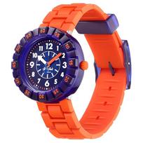 SWATCH Flik Flak Kvarcinis Mechanizmas Vyriški Laikrodžiai Laikrodis 36.7mm Mėlynas Ciferblatas Plastikinis Laikrodžio Korpusas Silikoninė Apyrankė ZFCSP103 Blue Dial