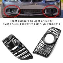 Priekinio buferio rūko žibinto grotelės BMW 3 serijai E90 E92 E93 M3 stiliaus 2009-2011