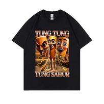 Italien Brainrot Tung Tung Tung Sahur Tshirt For Unisex Tralalero Tralala Boneca Ambalabu Lirili Larila Hommes Unisexs Humor Tshirt S