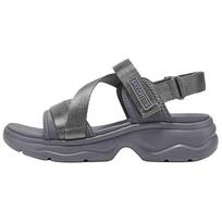Skechers Casual Velcro Sandals Soft Comfortable Flat Beach Sandals Women sandals Gray 163540-CCL 36