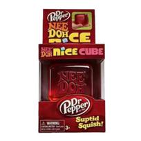 NeeDoh Nice Cube Super Squeeze Sensory Fidget Toy, Translucent Red Stress Relief Squishy Cube for Kids &  Adults Anxiety Relief