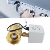 AC220V DN50 2  Inch 2‑Way 3‑Wire Brass Electric Motorized Ball Valve