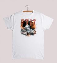 French FT17 Tank TShirt Summer Cotton Short Sleeve ONeck Unisexs T Shirt New S3XL S