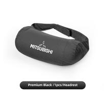 Suede Car Breathable Neck Pillow Memory Foam Lumbar Pillow For Mitsubishi Pajero Mirage Jinxuan Galant Attrage Xpander Montero