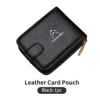 Credit Card Holder Business Bank Card PU Card Cash Storage Clip For Citroen Grand Berlingo Jumper Celysee Xsara Picasso Aircross