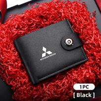 Retro Casual Men Wallets Small Card Holder Clutch For Mitsubishi Outlander Lancer L200 ASX Pajero Grandis Eclipse