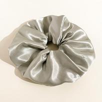 Super Large Satin Fabric Pig Large Intestine Hair Band French Simple Ponytail Rubber Band Hair Rope