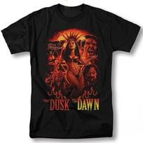 Salma Hayek Retro Pattern Tshirt from Twilight to Dawn Classic Movie S