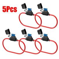 10Pcs  Automotive Fuse Puller Tool Splashproof Box Mini Blade Adapter For 12V 30A Inline Fuse Switch Socket Waterproof