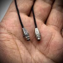 Exquisite Black & White Wuchang Beads with Tassel - Handmade Wenwan Accessory