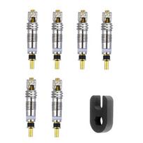 2/6/12pcs Brass MTB Road Bike Bicycle  Valve Cores + Valve Core Remover