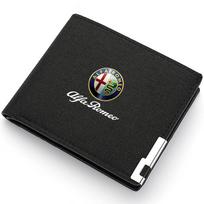 For Alfa Romeo 4C 159 Spider Giulia 156 Tonale Mito 147 GT 166 Car Men's Leather Wallet motor vehicles Card Ticket Storage Bag