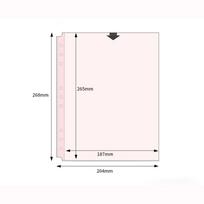 Inner Page Card Binder B5 Photocard Binder Sheets Transparent PP Acid Free Photo Album Refill Pages Photocard Holder