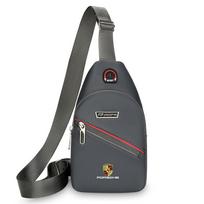 Car Emblem Chest Bag Outdoor Travel Crossbody Shoulder Bag For Porsche Cayenne Panamera Macan Boxster Cayman 718 911 Sticker