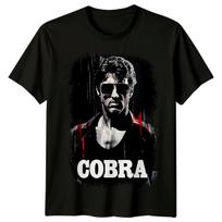 Kobra (1986 m) Filmo plakato įkvėpti marškinėliai Retro Klasikinio filmo grafika 80-ųjų marškinėliai XL