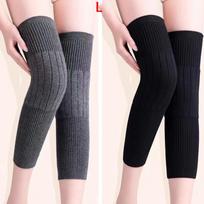 New Cashmere Wool Knee Brace Pads Protector Black/Grey Leg Warmers KneeCap Knee Warmers Knees