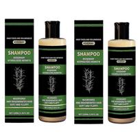 2x Hydrolyzed Keratin Rosemary Hair Growth Shampoo, Natural Thickening & Strengthening Shampoo for Nourished, Soft, Fluffy Hair RTX S07