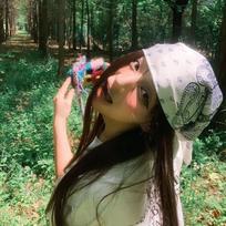 Navy Karen Hair Bandana / Silk Paisley Square Scarf Kerchief Bandana