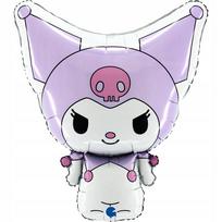 Balon Foliowy Kuromi Sanrio Hello Kitty Urodziny Party Dekoracja 49X56Cm