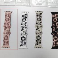 Engraved Strap For Apple Watch Band 46mm 44mm 42mm 45mm 41mm 40mm 49mm Silicone Correa Bracelet Series 11 10 9 8 7 SE 6 5 Ultra 42 44 45 49 S11-46mm
