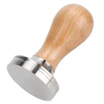 Wooden Handle Espresso Tamper Stainless Steel Stainless Steel Tamper  Coffee Making 51mm