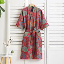 Daugiaspalviai kimono chalatai poroms, namų apyvokos reikmenys, medvilniniai chalatai pavasariui ir vasarai, ploni, sugeriantys ir greitai džiūstantys chalatai M