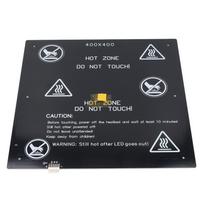 3D Printer Heated Bed Kit 24V 280W 2 Ohm  Aluminum Alloy 3D Printer Heat Bed Kit 400x400mm