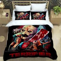 Terrifier horror Bedding Set 3D Printed Suitable for Bedroom Duvet Cover Set With Pillowcases Kids Home Textile 70x133cm 3pcs