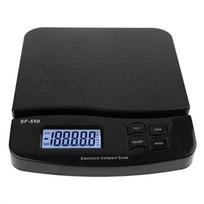 25kg/1g 55lb Skaitmeninės pašto siuntų svarstyklės Elektroninės pašto svėrimo svarstyklės su skaičiavimo funkcija SF-550 black