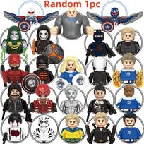 Blind Box Mini Building Blocks G0141 Figures Big Goblin Spiderman Iron Man Venom Captain Hawk Deadpool Armor Christmas Gift Toy